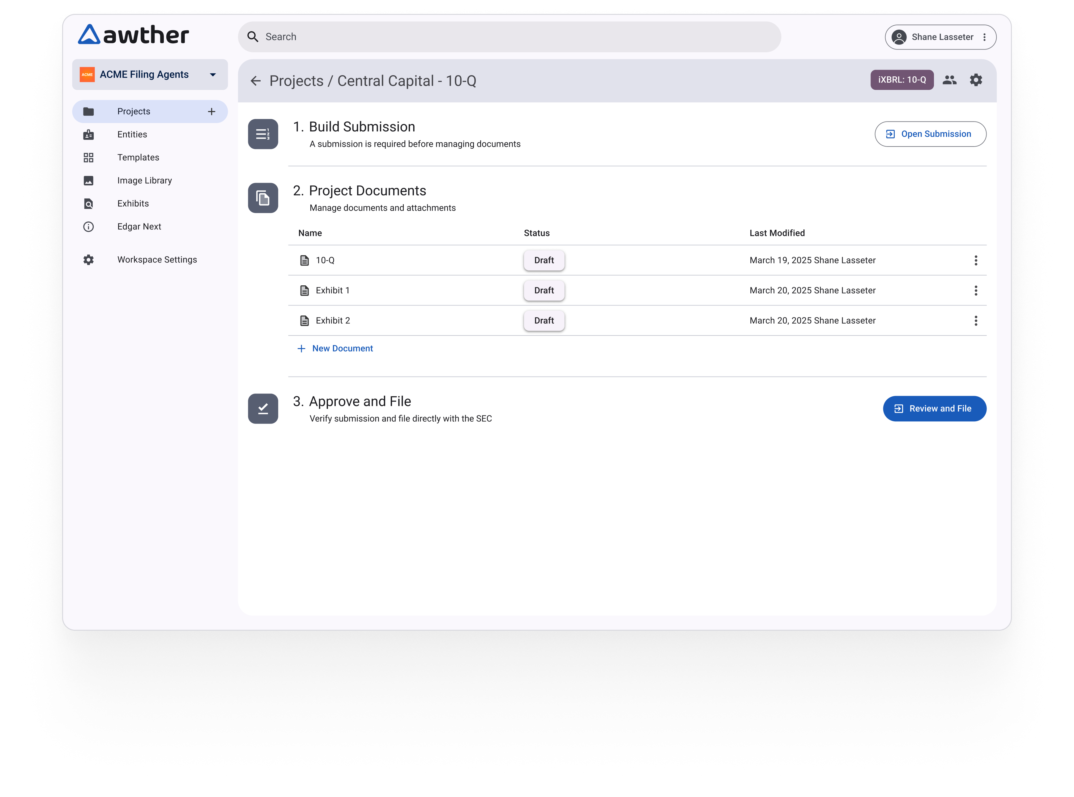 Auther Interface